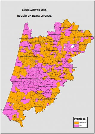 BEIRA LITORAL: LEGISLATIVAS 2005